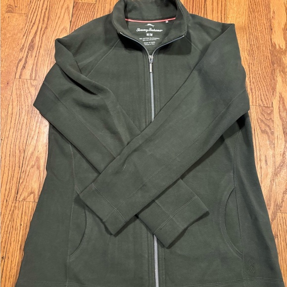 Tommy Bahama Olive  Utility Jacket with Standing Collar. Size M - Picture 1 of 3